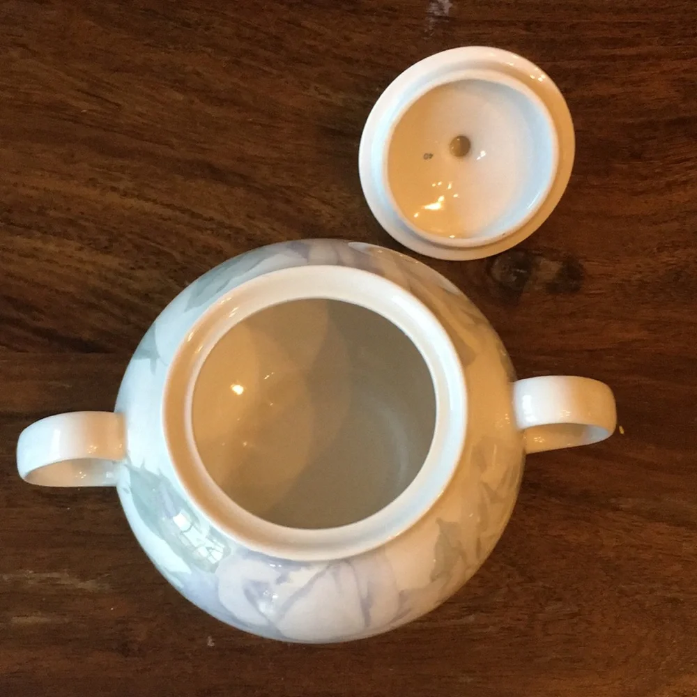 2 Crate & Barrel Creamer & Sugar Bowl Camden Gardens by Kathleen Wills England